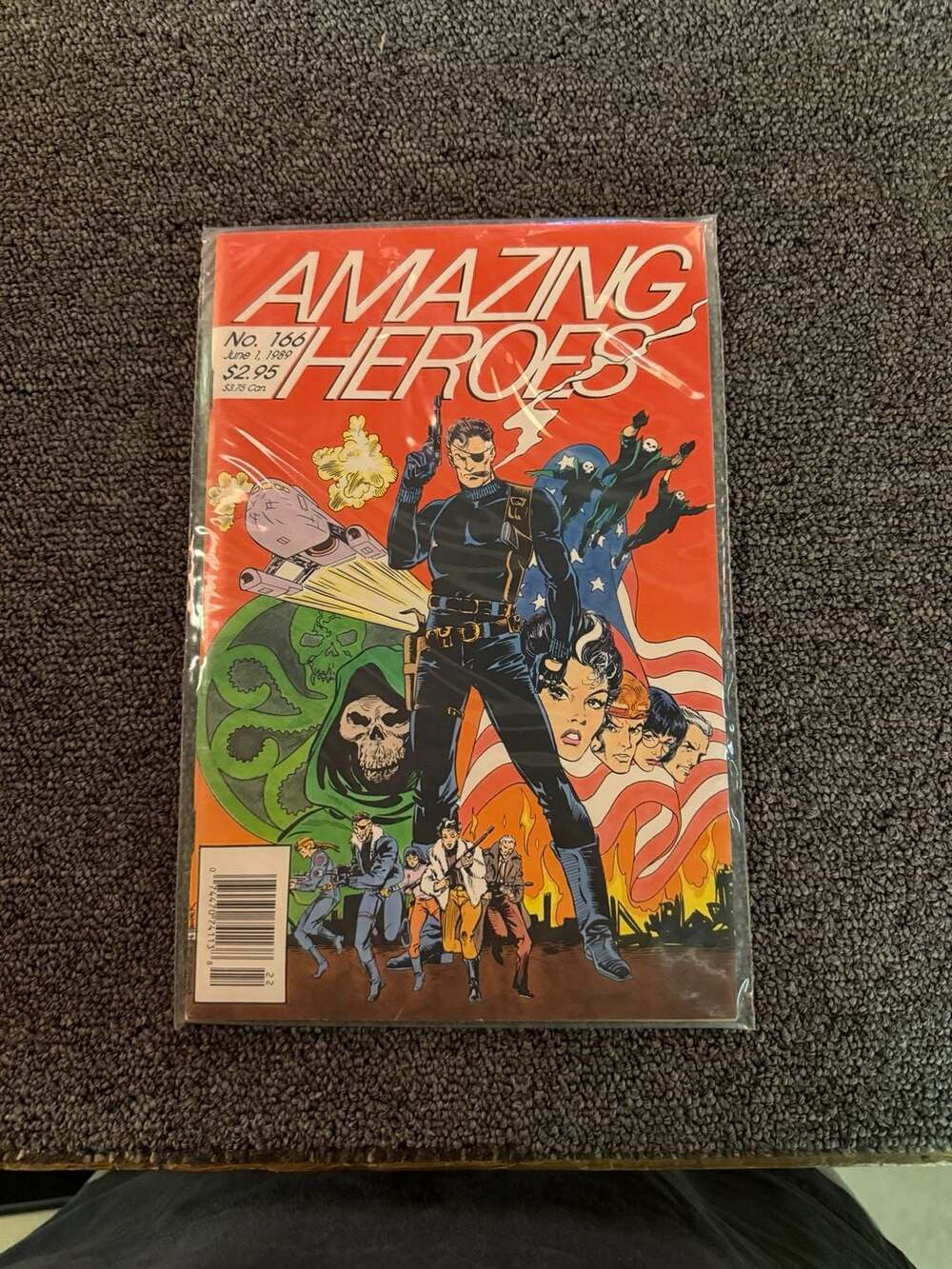 Fantagraphics Books Amazing Heroes Comic Magazine No 166 1989 Nick Fury